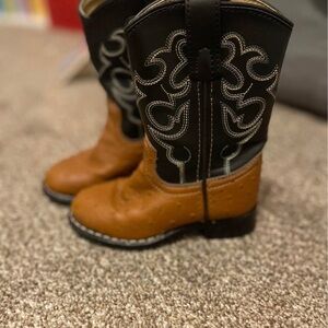 Smoky Black Boots-Toddler 8.5